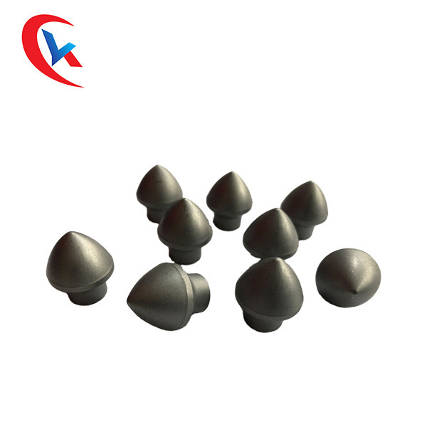 Van de het Carbideboor van het legeringswolfram van de Beetjes Opgepoetste Grey Color For Tunnel Tooth van het het Wolframcarbide de Slijtagedelen